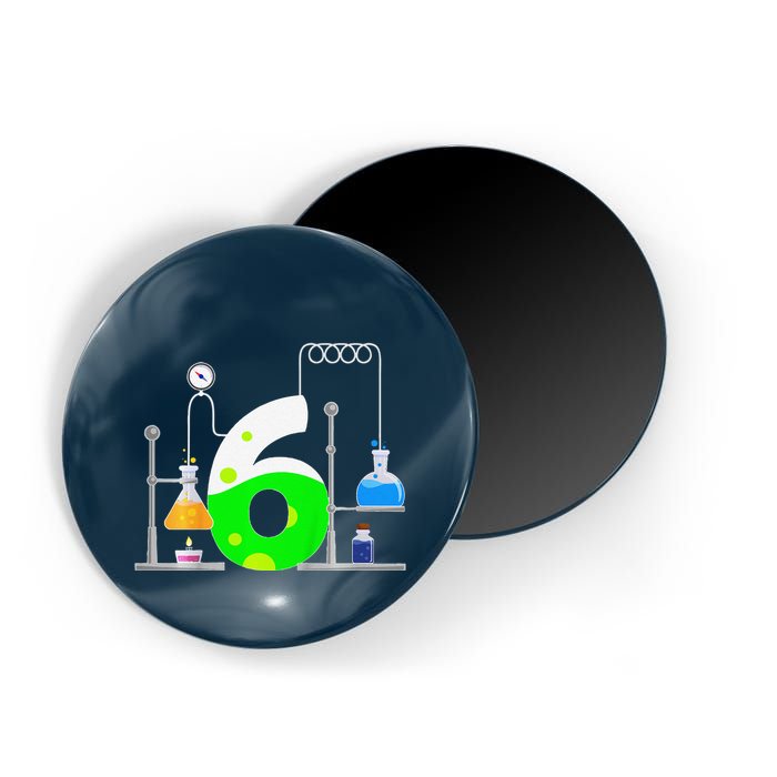 Scientist 6 Years Old 6th Birthday Experiments Science Magnet