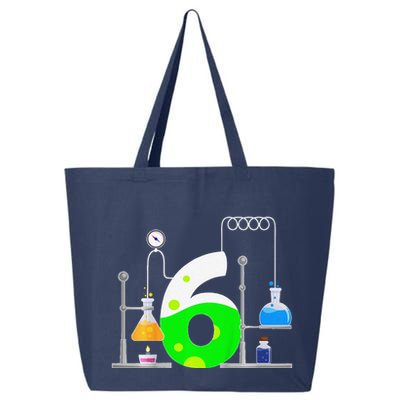 Scientist 6 Years Old 6th Birthday Experiments Science 25L Jumbo Tote