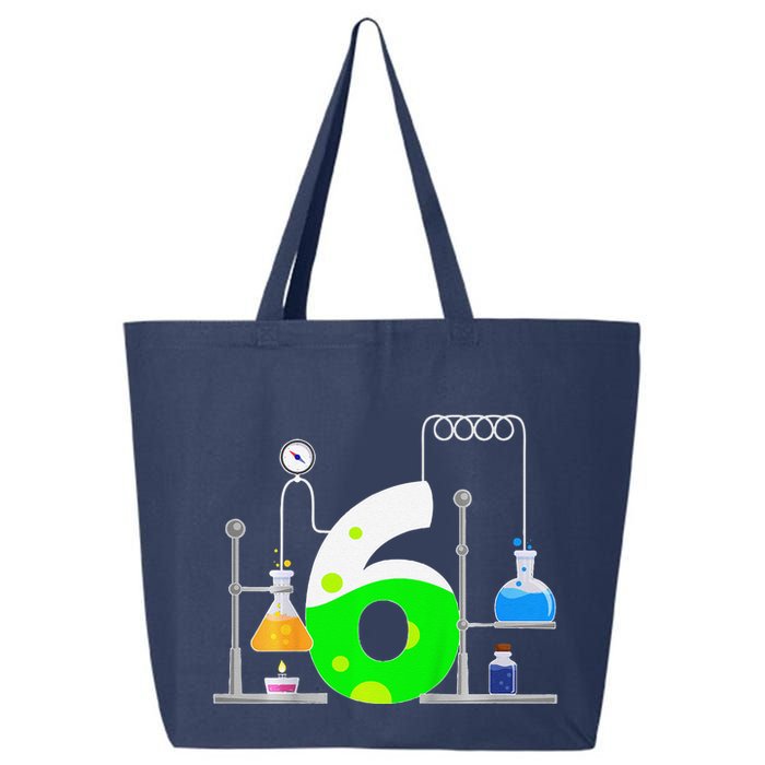 Scientist 6 Years Old 6th Birthday Experiments Science 25L Jumbo Tote