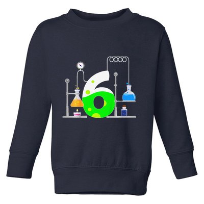 Scientist 6 Years Old 6th Birthday Experiments Science Toddler Sweatshirt