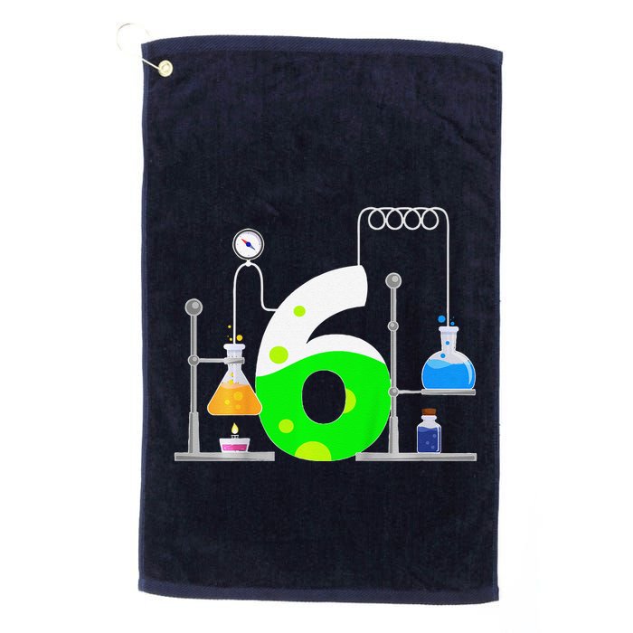 Scientist 6 Years Old 6th Birthday Experiments Science Golf Towel