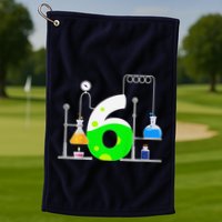 Scientist 6 Years Old 6th Birthday Experiments Science Golf Towel