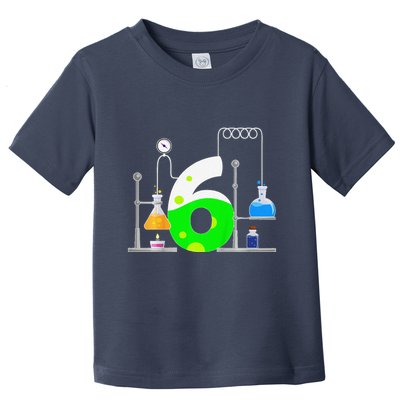 Scientist 6 Years Old 6th Birthday Experiments Science Toddler T-Shirt