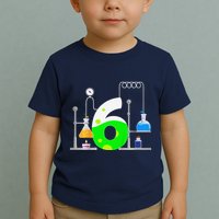 Scientist 6 Years Old 6th Birthday Experiments Science Toddler T-Shirt