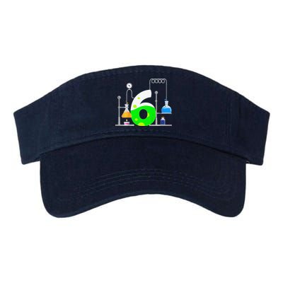 Scientist 6 Years Old 6th Birthday Experiments Science Valucap Bio-Washed Visor