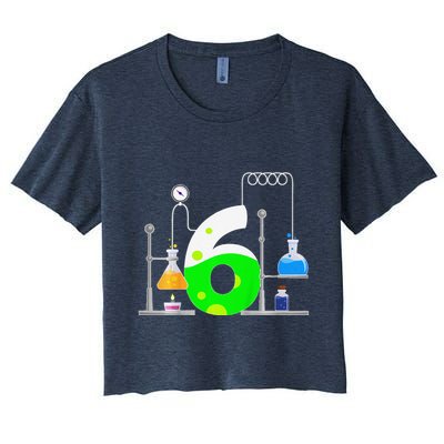 Scientist 6 Years Old 6th Birthday Experiments Science Crop Top