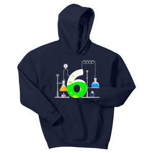 Scientist 6 Years Old 6th Birthday Experiments Science Kids Hoodie