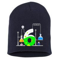 Scientist 6 Years Old 6th Birthday Experiments Science Short Acrylic Beanie