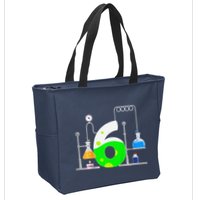 Scientist 6 Years Old 6th Birthday Experiments Science Zip Tote Bag