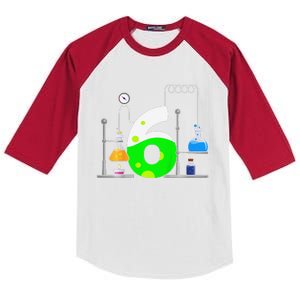 Scientist 6 Years Old 6th Birthday Experiments Science Kids Colorblock Raglan Jersey