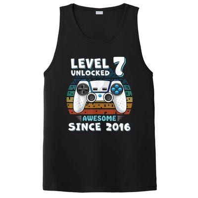 Seven 7yr BDay Son Boy Funny Gamer 7th 7 Years Old Birthday PosiCharge Competitor Tank