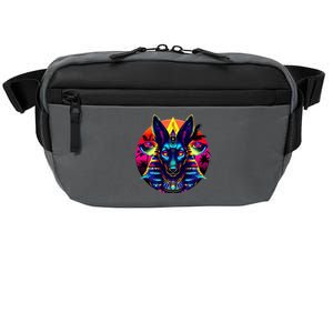 Streetwear 80s 90s Egypt Egyptian God Anubis Crossbody Pack