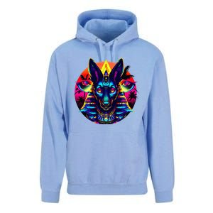 Streetwear 80s 90s Egypt Egyptian God Anubis Unisex Surf Hoodie