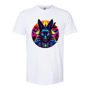 Streetwear 80s 90s Egypt Egyptian God Anubis Softstyle CVC T-Shirt