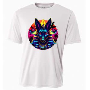 Streetwear 80s 90s Egypt Egyptian God Anubis Cooling Performance Crew T-Shirt