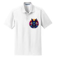 Streetwear 80s 90s Egypt Egyptian God Anubis Dry Zone Grid Polo