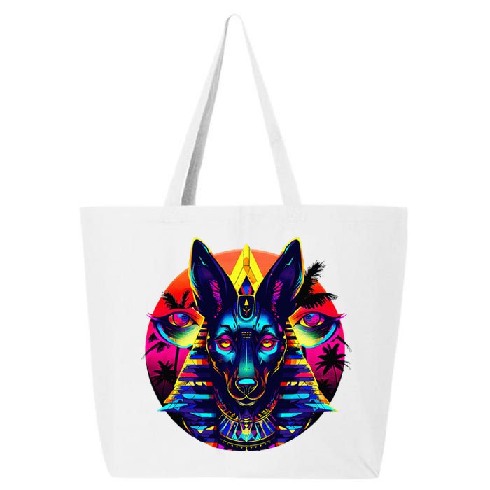 Streetwear 80s 90s Egypt Egyptian God Anubis 25L Jumbo Tote