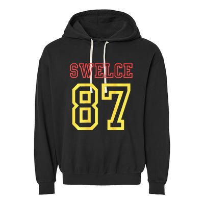 swelce 87 back design Garment-Dyed Fleece Hoodie