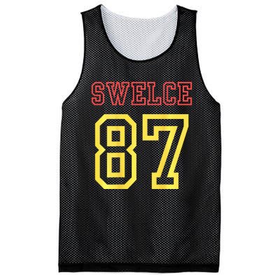 swelce 87 back design Mesh Reversible Basketball Jersey Tank