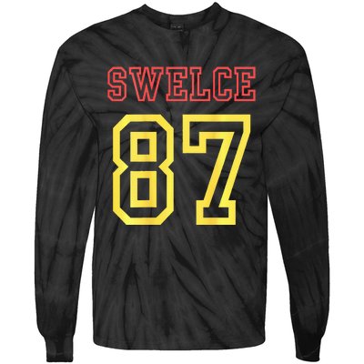 swelce 87 back design Tie-Dye Long Sleeve Shirt