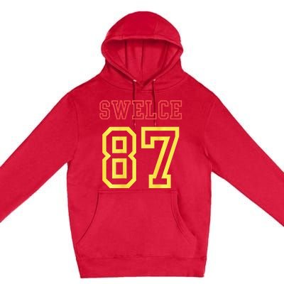 swelce 87 back design Premium Pullover Hoodie