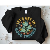 Subtle 8647 Boho Floral Resist Sweatshirt