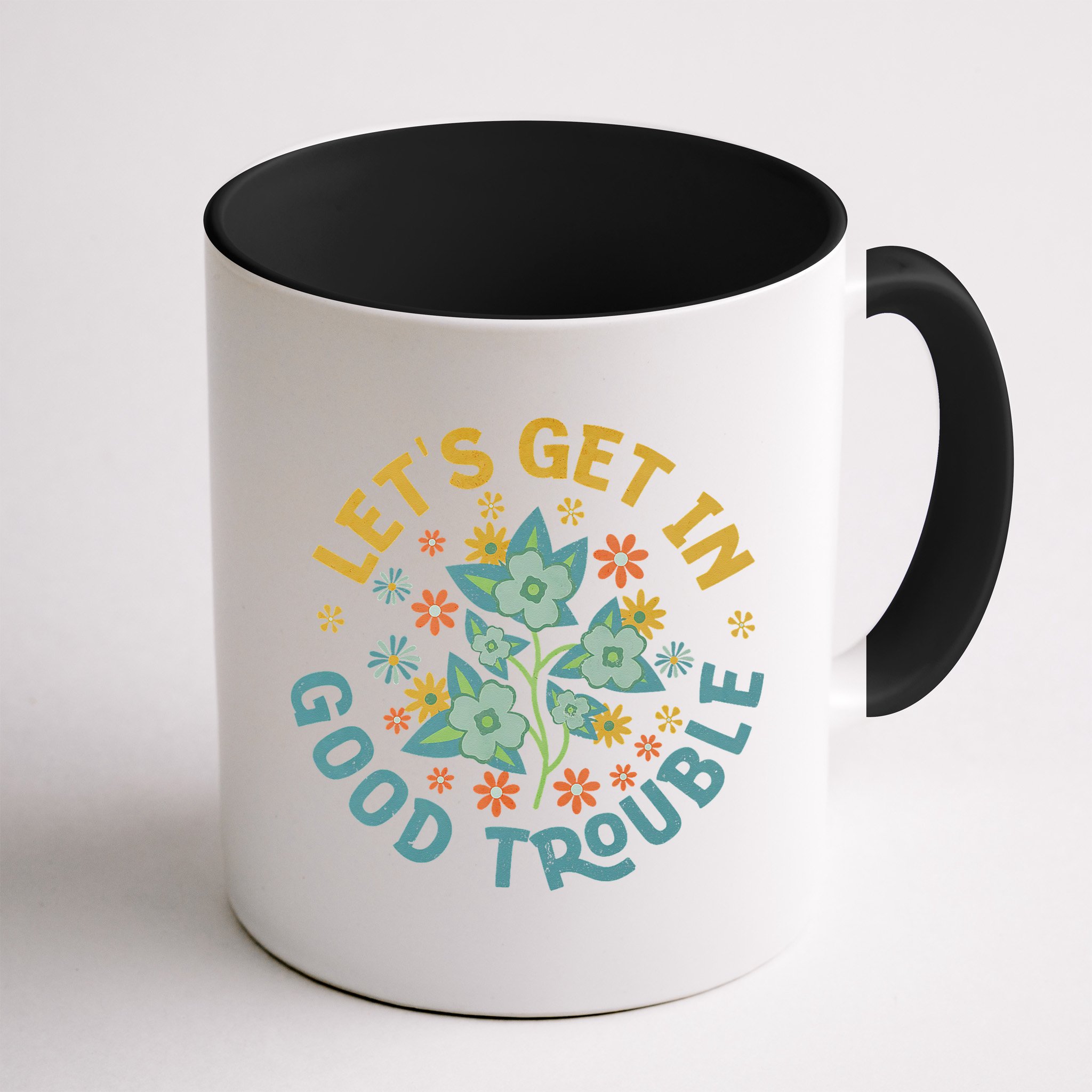 Subtle 8647 Boho Floral Resist Mug