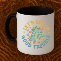 Subtle 8647 Boho Floral Resist Mug