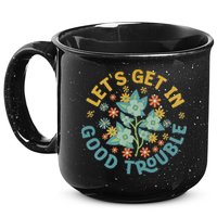Subtle 8647 Boho Floral Resist 15oz Campfire Ceramic Mug