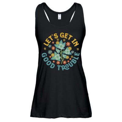 Subtle 8647 Boho Floral Resist Ladies Essential Flowy Tank