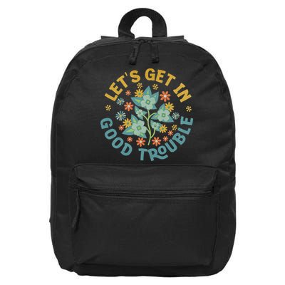 Subtle 8647 Boho Floral Resist 16 in Basic Backpack