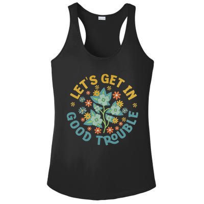 Subtle 8647 Boho Floral Resist Ladies PosiCharge Competitor Racerback Tank