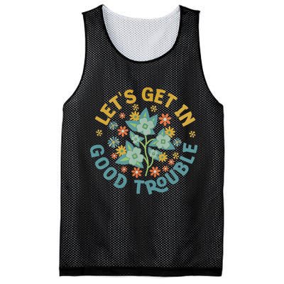 Subtle 8647 Boho Floral Resist Mesh Reversible Basketball Jersey Tank