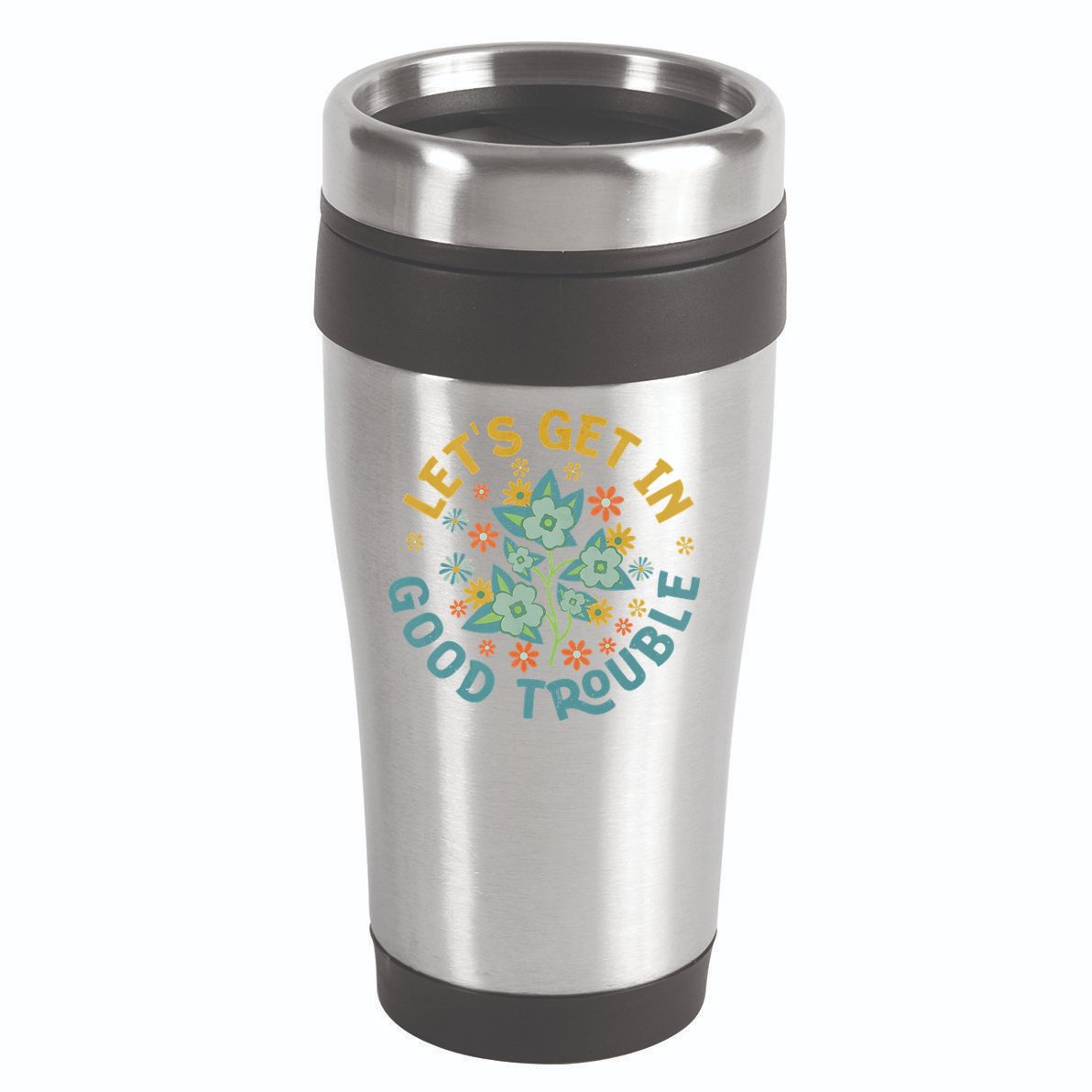 Subtle 8647 Boho Floral Resist 16oz Travel Tumbler