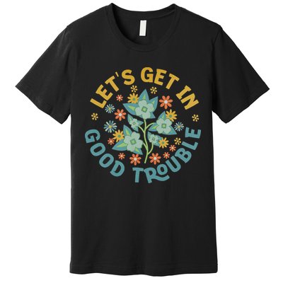 Subtle 8647 Boho Floral Resist Premium T-Shirt