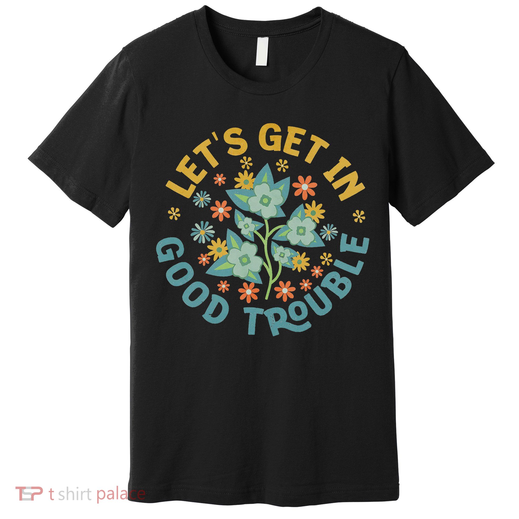 Subtle 8647 Boho Floral Resist Premium T-Shirt