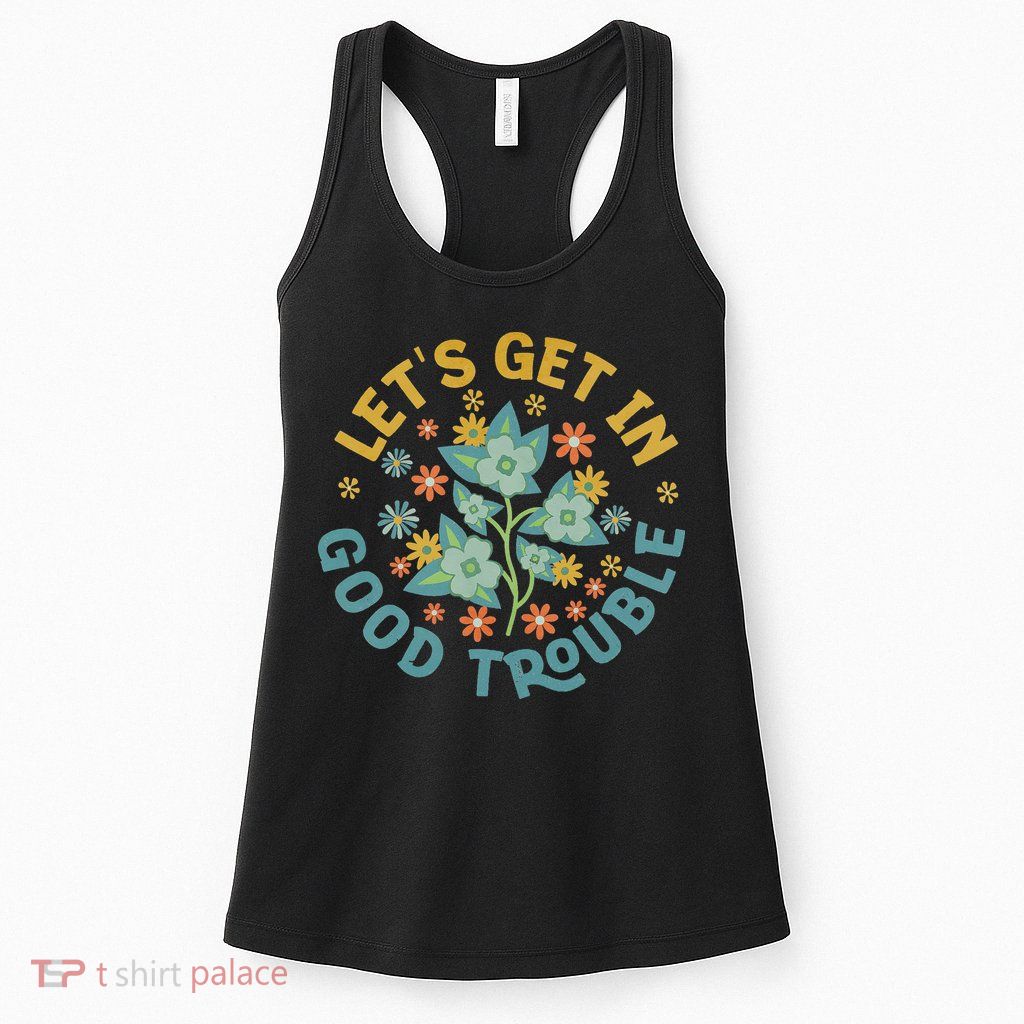 Subtle 8647 Boho Floral Resist Womens Tank Top
