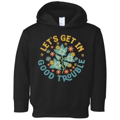 Subtle 8647 Boho Floral Resist Toddler Hoodie