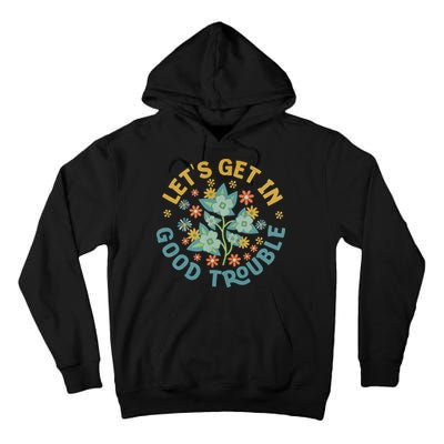 Subtle 8647 Boho Floral Resist Tall Hoodie