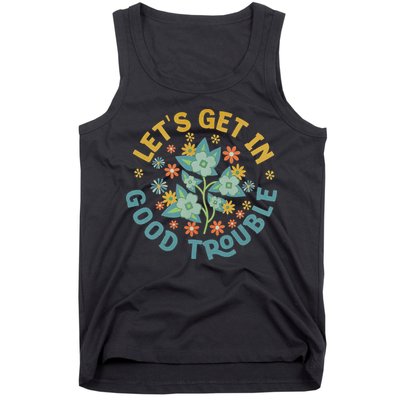 Subtle 8647 Boho Floral Resist Tank Top