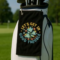 Subtle 8647 Boho Floral Resist Golf Towel