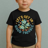 Subtle 8647 Boho Floral Resist Toddler T-Shirt
