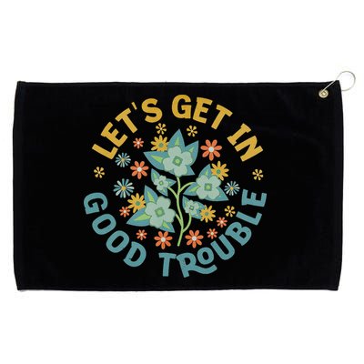 Subtle 8647 Boho Floral Resist Grommeted Golf Towel