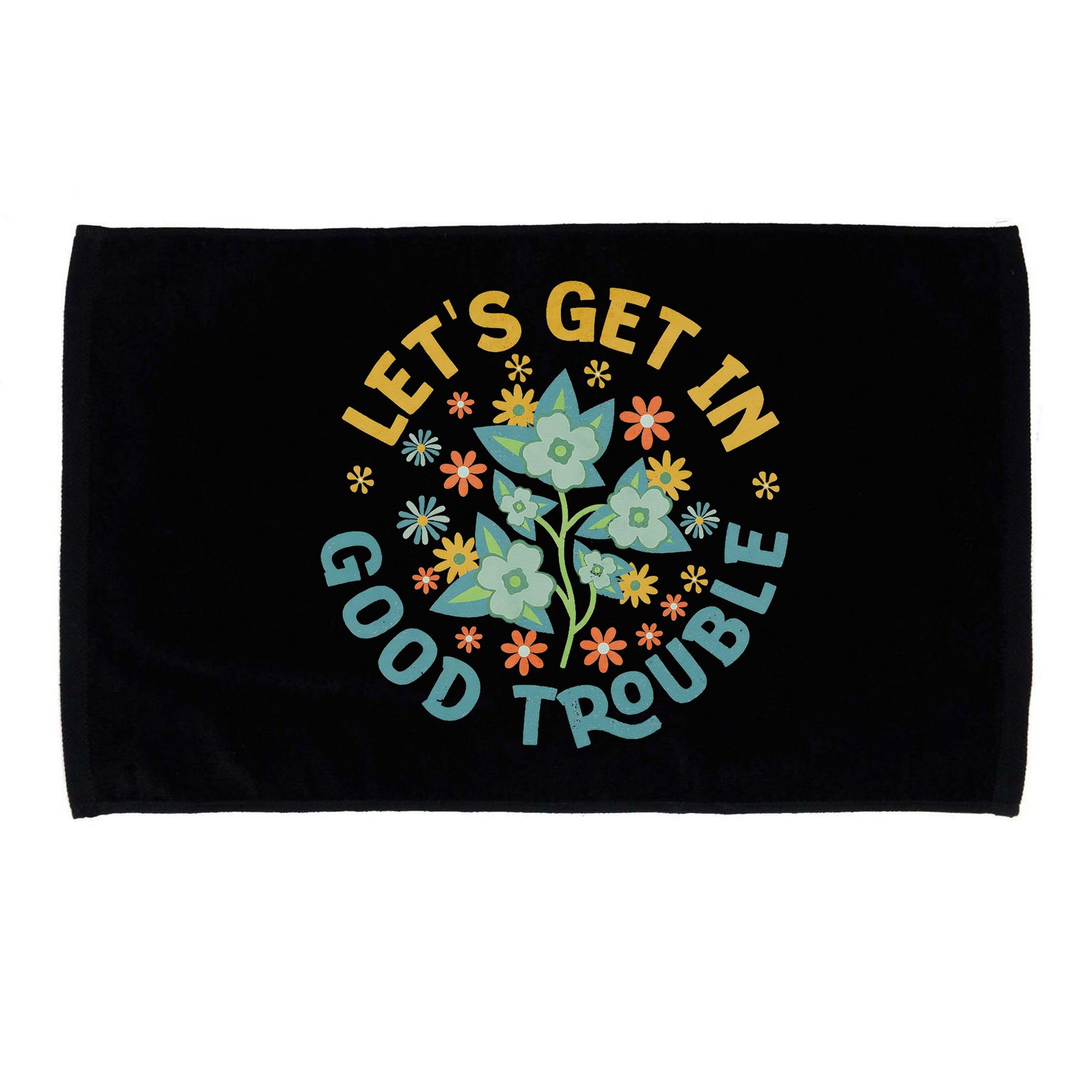 Subtle 8647 Boho Floral Resist Microfiber Hand Towel