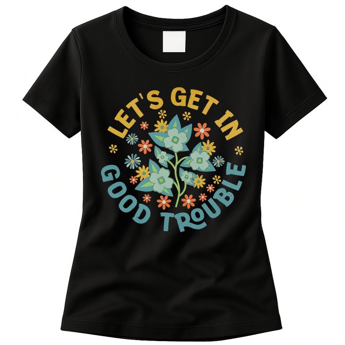 Subtle 8647 Boho Floral Resist Womens T-Shirt