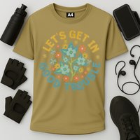 Subtle 8647 Boho Floral Resist Performance Shirt