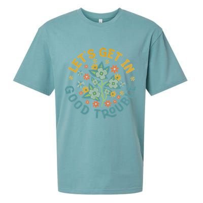 Subtle 8647 Boho Floral Resist Sueded Cloud Jersey T-Shirt