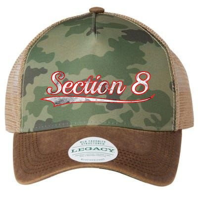 Section 8 Vintage Varsity Distressed Throwback Style Legacy Tie Dye Trucker Hat