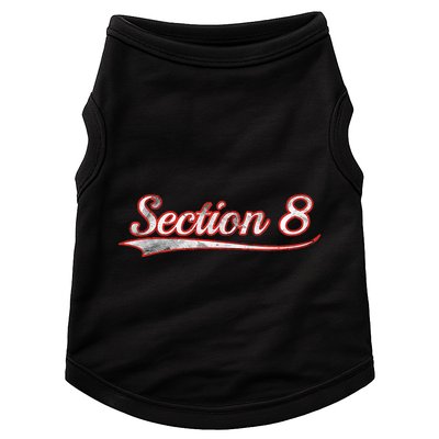 Section 8 Vintage Varsity Distressed Throwback Style Doggie Tank