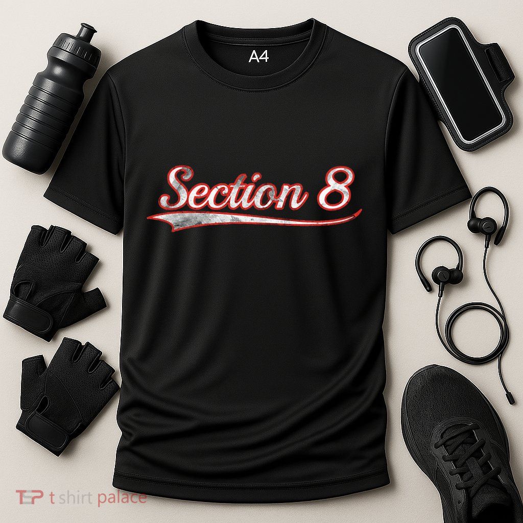 Section 8 Vintage Varsity Distressed Throwback Style Performance Shirt
